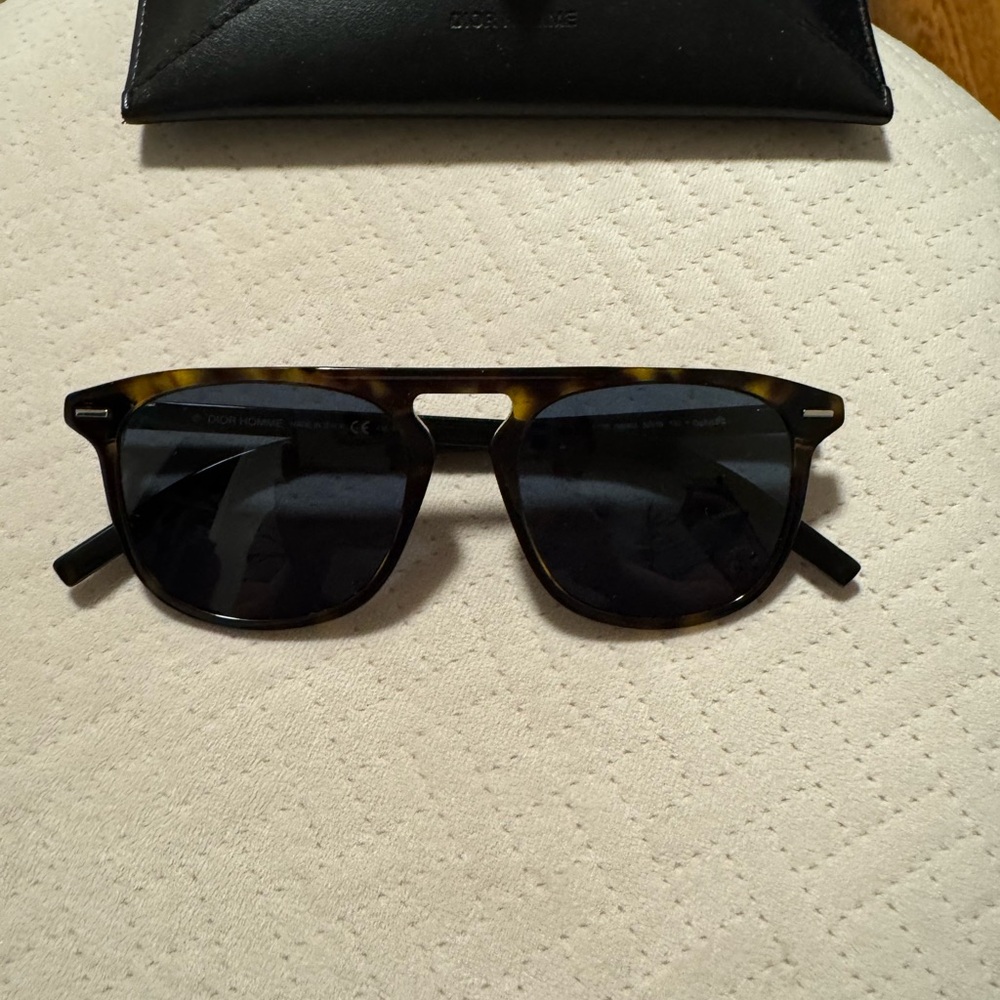 Dior Tortoise Shell Sunglasses with Black Lenses